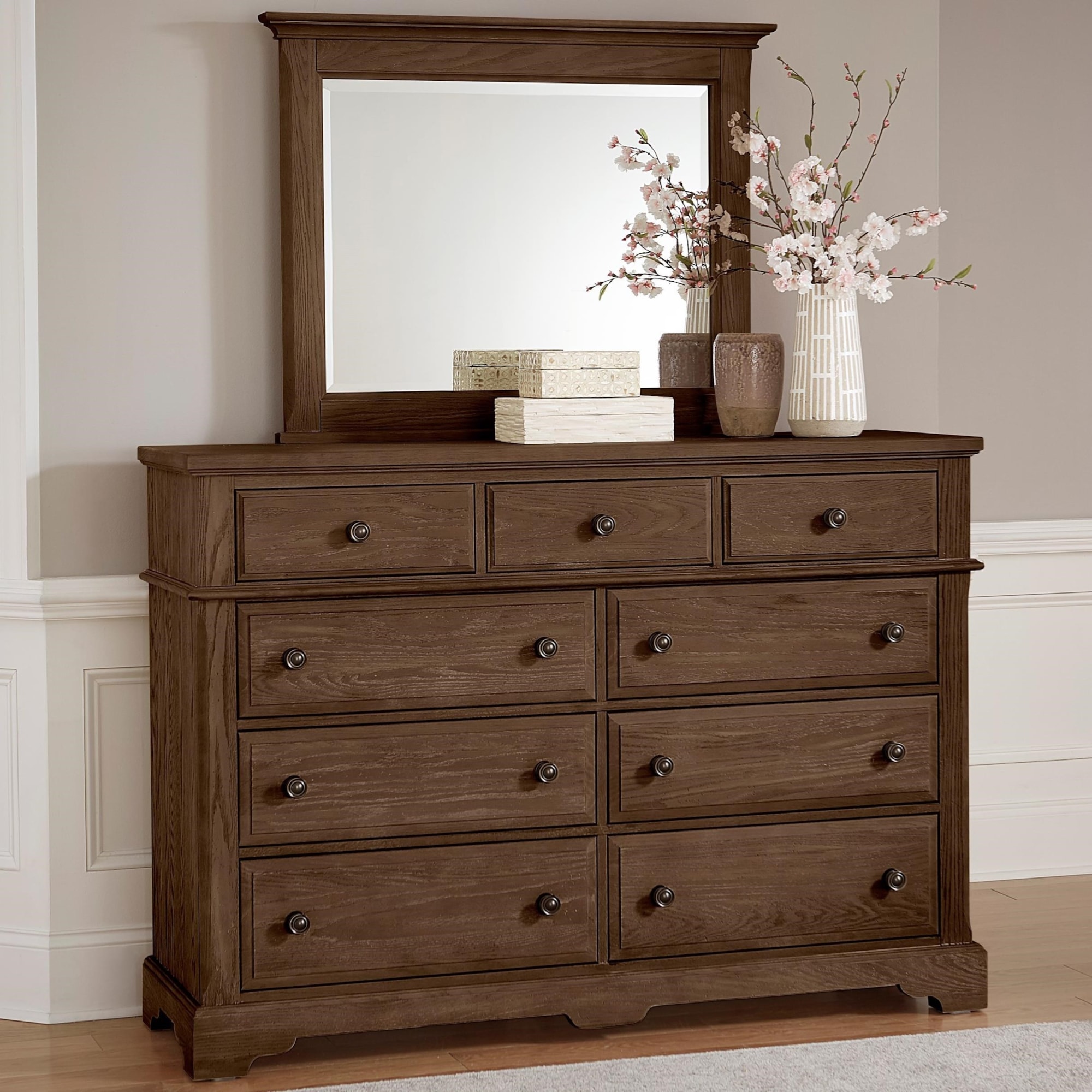 Artisan & Post Heritage 112003 Traditional 9Drawer Dresser with Soft